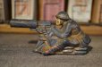 画像1:  US ARMY soldier sitting Barclay diecast 30-40's  (1)