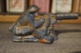 画像2:  US ARMY soldier sitting Barclay diecast 30-40's  (2)