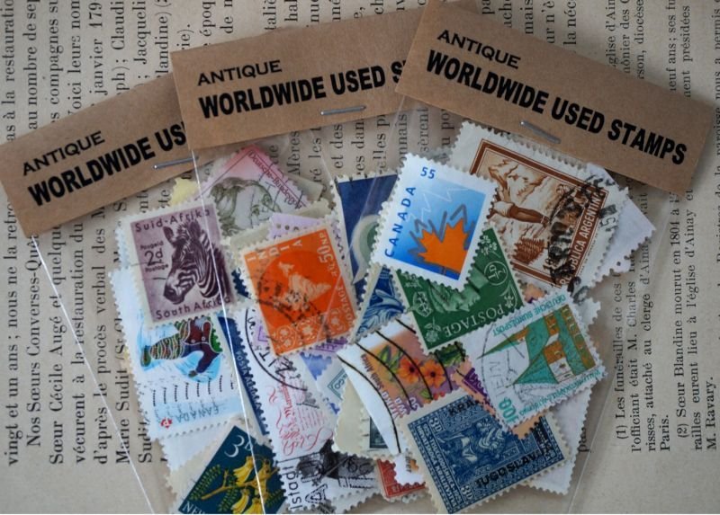 画像3: WORLDWIDE antique 世界 USED 使用済み切手 20枚SET 1920-2000's