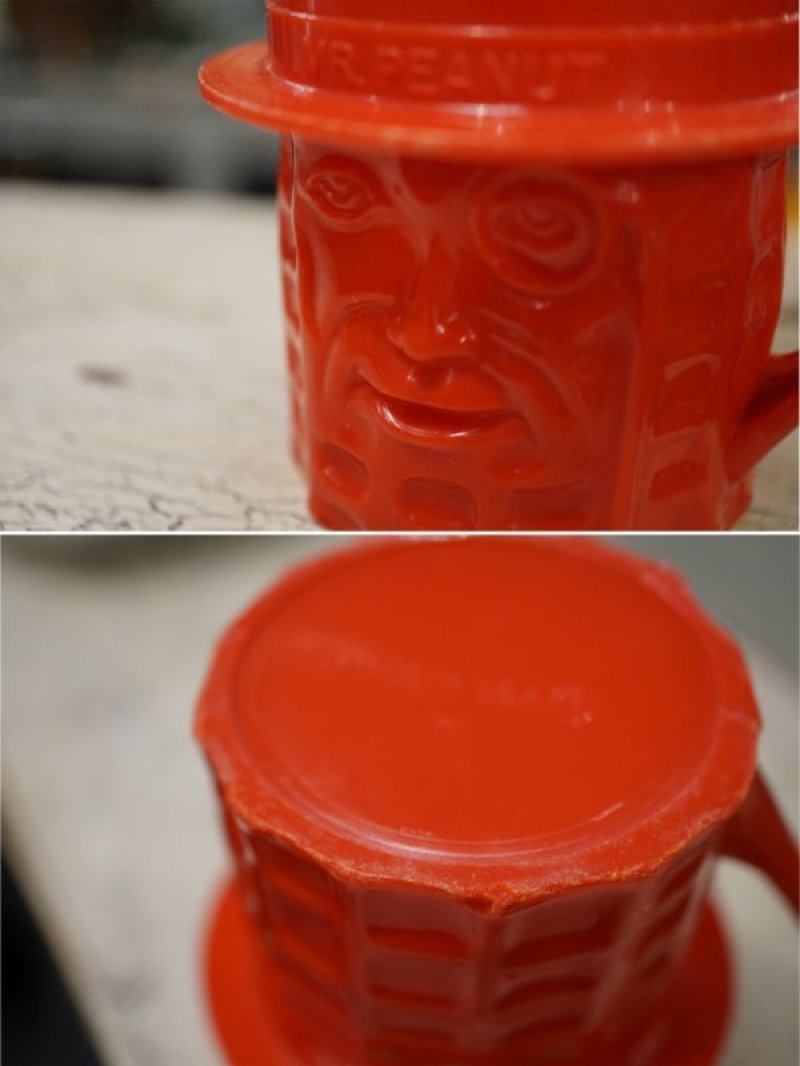 画像3:  ミスターピーナッツ プラスチックマグカップ レッド
