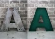 画像2: FRANCE antique 大きなアルファベット レターサイン 【A】（H48.5cm） 1970's (2)