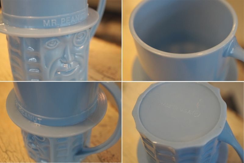 画像3:  ミスターピーナッツ プラスチックマグカップ ブルー