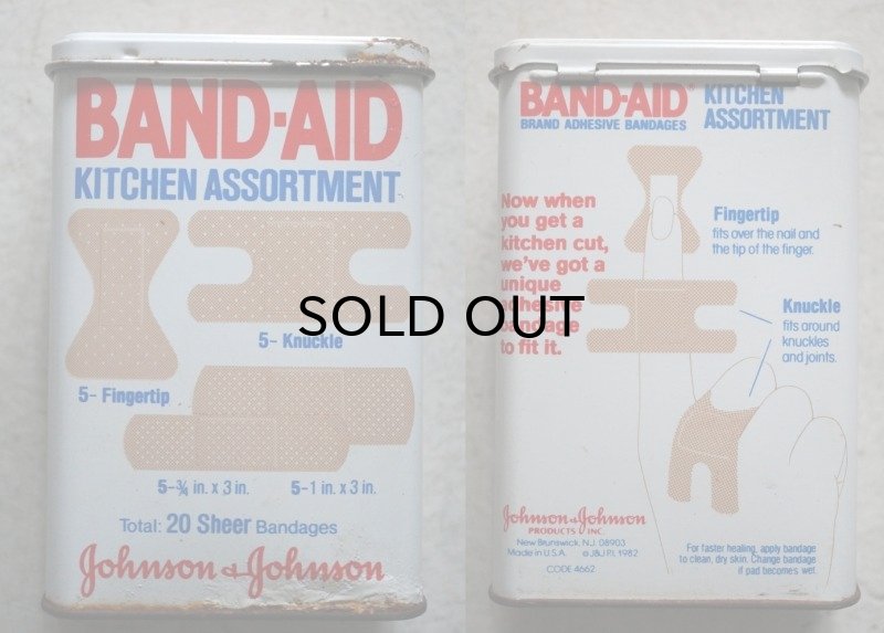画像3: USA antique ジョンソン&ジョンソン BAND-AID バンドエイド缶 1982's 