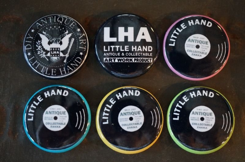 画像1:  LHA 【LITTLE HAND】 ORIGINAL 缶バッチ Ｂ