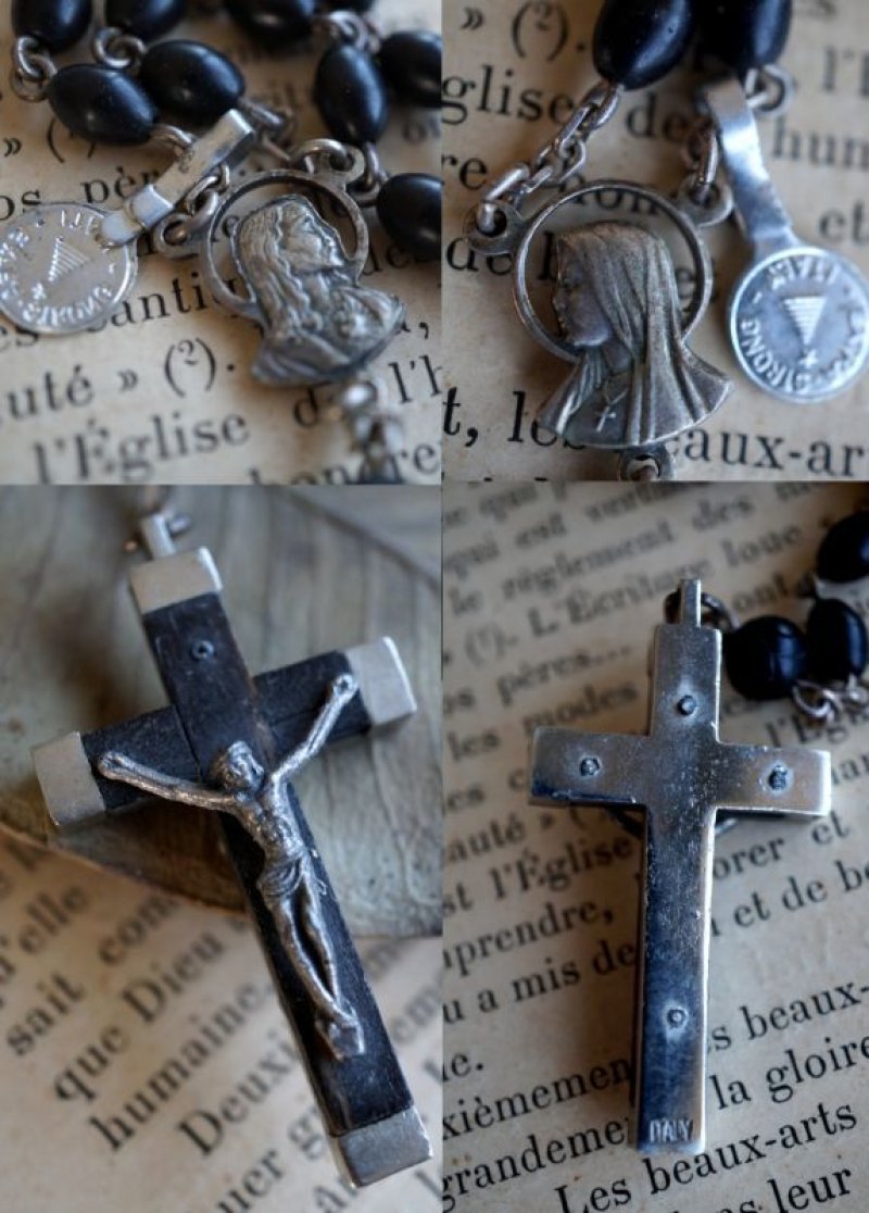 画像2: ITALY antique 素敵なロザリオ 十字架 1950－60's  