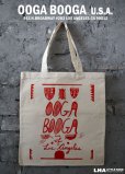 画像1: 【アメリカ直輸入・日本未発売】LA【Ooga Booga】TOTE BAG ウーガブーガ トートバッグ Cherry Red (1)