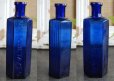画像2: ENGLAND antique 鮮やかなコバルトブルー アンティーク ガラスボトル (6oz)H15.3cm ガラス瓶 1900-20's (2)