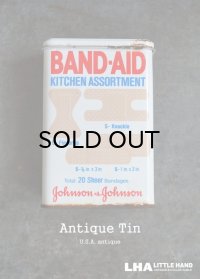 USA antique ジョンソン&ジョンソン BAND-AID バンドエイド缶 1982's 