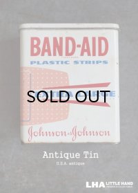 USA antique ジョンソン&ジョンソン BAND-AID バンドエイド缶 1970-90's 