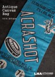 画像1: USA antique ACRASHOT アドバタイジング キャンバス地 弾丸袋 バッグ 布袋 1950-70's (1)