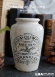 画像1: 【RARE】ENGLAND antique GALLOWAY CREAMERY クリームポット 陶器ポット（M） 1900's (1)