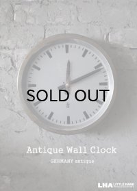 GERMANY antique GW [Gerätewerk Leipzig] wall clock 掛け時計 クロック 30cm 1960－70's インダストリアル
