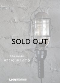 USA antique  LAMP インダストリアル ワークランプ 工業系 吊り下げランプ 作業ライト 照明 1960-70's