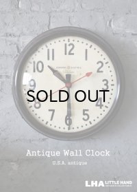 U.S.A. antique GENERAL ELECTRIC×Telechron  wall clock GE ゼネラル エレクトリック×テレクロン 掛け時計 クロック 37cm 1950-60's