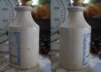 画像2: 【RARE】ENGLAND antique アンティーク THE KNOCK FURNITURE CREAM ブルーロゴ クリーム陶器ポット H11.3cm 1900's (2)