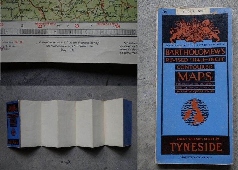 画像3: ENGLAND antique BARTHOLOMEW'S MAP [NORFOLK地方] アンティーク マップ 地図1946's