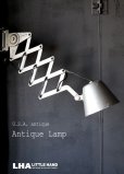 画像2: U.S.A. antique SCISSOR LAMP アメリカアンティーク  小さな ミニ シザーランプ インダストリアル 工業系 1950-60's (2)