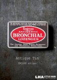 画像1: ENGLAND antique イギリスアンティーク Boots BRONCHIAL LOZENGES ティン缶 ブリキ缶 1920-30's (1)