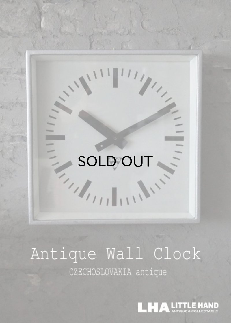 画像1: CZECHOSLOVAKIA antique PRAGOTRON wall clock チェコスロバキアアンティーク パラゴトロン社 掛け時計 クロック 33.5cm 1980-90's