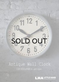 CZECHOSLOVAKIA antique PRAGOTRON wall clock パラゴトロン社 掛け時計 クロック 33cm 1970-80's