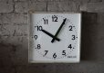 画像2: FRANCE antique フランスアンティーク BRILLIE wall clock ブリエ 掛け時計 クロック スクエア 32cm 1950's (2)
