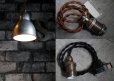 画像4: FRANCE antique Lamp フランスアンティーク アルミ ペンダントランプ ソケット&コード付き シルバー 1930-50's   (4)