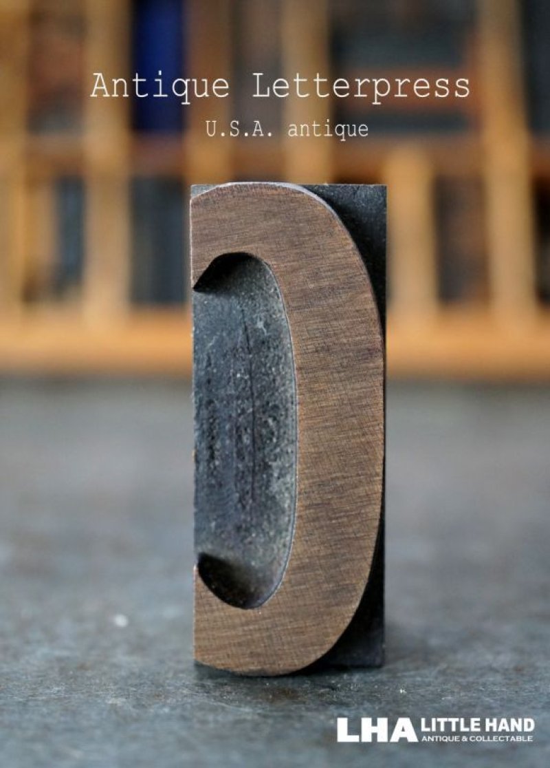 画像1: U.S.A. antique アメリカアンティーク 木製プリンターブロック【C】 Ｈ5ｃｍ スタンプ はんこ 数字 1900-40's 