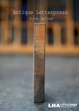 画像1: U.S.A. antique アメリカアンティーク 木製プリンターブロック【I】 Ｈ5ｃｍ スタンプ はんこ 数字 1900-40's  (1)