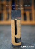 画像1: U.S.A. antique アメリカアンティーク 木製プリンターブロック【y】 Ｈ5.3ｃｍ スタンプ はんこ 数字 1900-40's  (1)