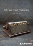 画像1: USA antique アメリカアンティーク 真鍮 デスクカレンダー 1940-60's 卓上カレンダー 暦 (1)
