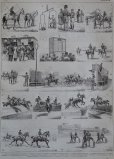 画像2: FRANCE antique ART PAPER  フランスアンティーク 辞書・図鑑の1ページ ［馬レース］ 描画 アンティークアート 1900's (2)