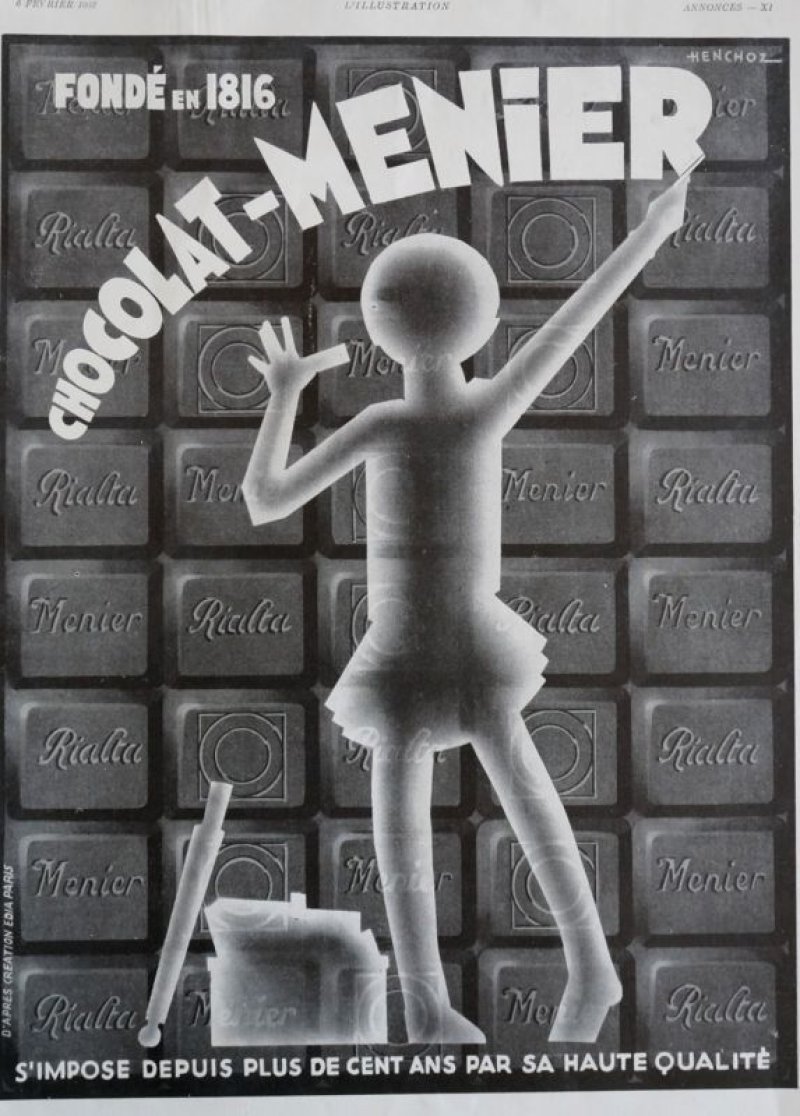 画像2: FRANCE antique ART PAPER  フランスアンティーク [CHOCOLAT-MENIER][RENAULT] ショコラ メニエ&ルノー ヴィンテージ 広告 ポスター 1932's