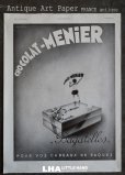 画像1: FRANCE antique ART PAPER  フランスアンティーク [CHOCOLAT-MENIER]ショコラ メニエ ヴィンテージ 広告 ポスター 1932's (1)