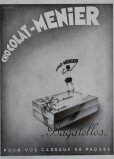 画像2: FRANCE antique ART PAPER  フランスアンティーク [CHOCOLAT-MENIER]ショコラ メニエ ヴィンテージ 広告 ポスター 1932's (2)