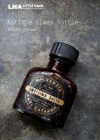 画像1: ENGLAND antique イギリスアンティーク ラベル・キャップ付き ガラスボトル H6.7cm ガラス瓶 1930-40's (1)
