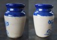画像3: 【RARE】ENGLAND antique イギリスアンティーク BUTTERCUP CREAM ブルー バターカップ クリーム 陶器ポット H7.8m 1900's (3)
