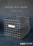 画像1: U.S.A. antique Wire Basket アメリカアンティーク AMERICAN WIRE FORM CO. ナンバータグ付き ワイヤーバスケット 1940-50's  (1)