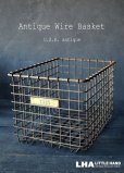 画像1: U.S.A. antique Wire Basket アメリカアンティーク AMERICAN WIRE FORM CO. ナンバータグ付き ワイヤーバスケット 1940-50's  (1)