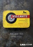 画像1: FRANCE antique フランスアンティーク VULCAVITE TIN 缶  ブリキ缶 ヴィンテージ 缶 1930-50's (1)