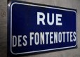 画像5: FRANCE antique フランスアンティーク 素敵な街並みに飾られていた ホーローストリートサイン RUE 看板 標識 1930-40's  (5)