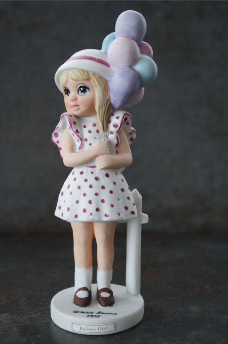 画像1: Big Eyes Balloon Girl Margaret Keane Ceramic figure