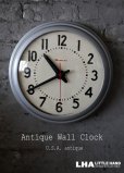 画像1: U.S.A. antique SIMPLEX wall clock アメリカアンティーク シンプレックス社製 掛け時計 スクール クロック 38cm 1960's インダストリアル 工業系 (1)