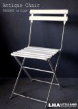 画像1: ENGLAND antique FOLDING CHAIR イギリスアンティーク ガーデンチェア フォールディングチェア チェア 折りたたみ椅子 1930-40's (1)