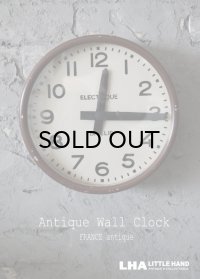 FRANCE antique BRILLIE wall clock フランスアンティーク 掛け時計 ヴィンテージ クロック 26cm 1940-50's