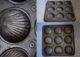 画像3: ENGLAND antique イギリスアンティーク ベーキングティンモールド 9穴 焼き型 菓子型 1930-50's (3)