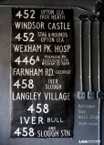 画像1: 【RARE】ENGLAND antique BUS ROLL SIGN 1975's イギリスアンティーク バスサイン H189.5xW91cm ヴィンテージ バスロールサイン 行先回転案内標示　 (1)