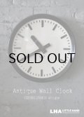 CZECHOSLOVAKIA antique PRAGOTRON wall clock チェコスロバキアアンティーク パラゴトロン社 掛け時計 クロック 32cm 1970's