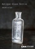 画像1: ENGLAND antique イギリスアンティーク 筆記体ロゴが素敵な【Boots】小さな ガラスボトル H8cm ガラス瓶 1920's (1)