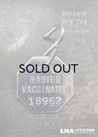 U.S.A. antique Dog Tag アメリカアンティーク ヴィンテージ ドッグタグ 1982's ロゴ入り ナンバープレート ナンバータグ タグ