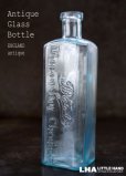 画像1: ENGLAND antique イギリスアンティーク 筆記体ロゴが素敵な【Boots】 ガラスボトル H16cm ガラス瓶 1920's (1)
